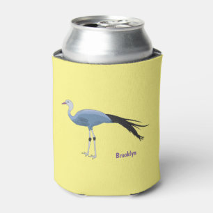 Rafraîchisseur Pour Canette Illustration d'oiseau de grue bleue