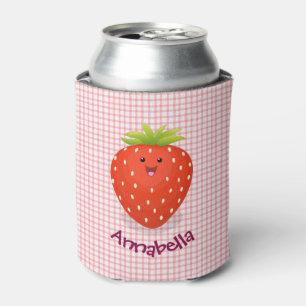 Rafraîchisseur Pour Canette Illustration du chèque de fraise Cute kawaii
