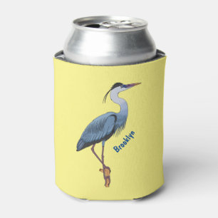 Rafraîchisseur Pour Canette Illustration du grand héron bleu
