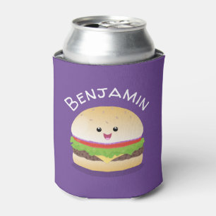 Rafraîchisseur Pour Canette Illustration du hamburger Cute kawaii