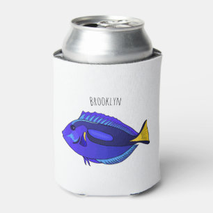 Rafraîchisseur Pour Canette Illustration du poisson de la cuve bleue