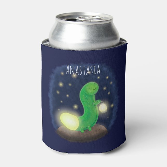 Rafraîchisseur Pour Canette Illustration du ver vert mou (Can devant)