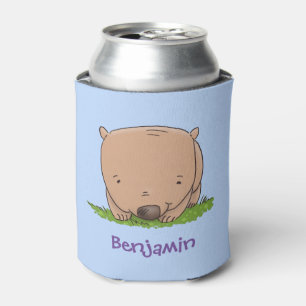 Rafraîchisseur Pour Canette Illustration d'un dessin mignon de Wombat