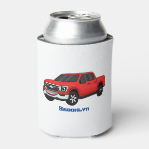 Rafraîchisseur Pour Canette Illustration d'une camionnette rouge mou