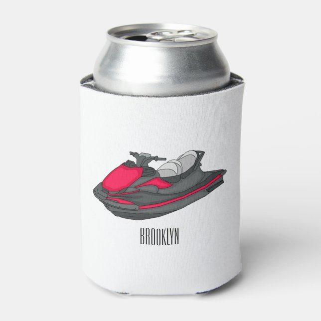 Rafraîchisseur Pour Canette Illustration Jet ski (Can devant)