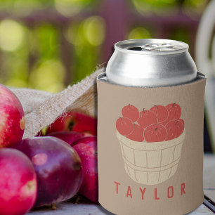 Rafraîchisseur Pour Canette Illustration personnalisée d'un panier de pommes