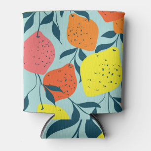 Rafraîchisseur Pour Canette Illustration verte de citrons tropicaux