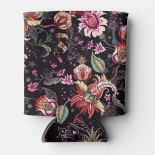 Rafraîchisseur Pour Canette Imaginaire tropical : motif fleuri sans soudure.