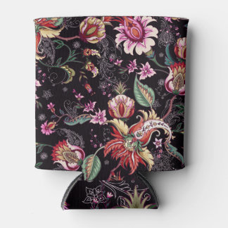 Rafraîchisseur Pour Canette Imaginaire tropical : motif fleuri sans soudure.