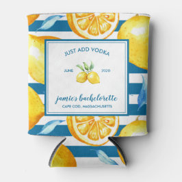 Rafraîchisseur Pour Canette Impression citron | Citrus Bachelorette personnali