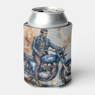 Rafraîchisseur Pour Canette Impression graphique classique Retro Biker Motif