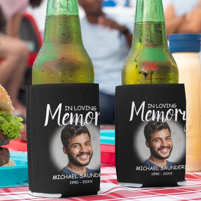 Rafraîchisseur Pour Canette In Love Memory Photo Tribute (Créateur téléchargé)