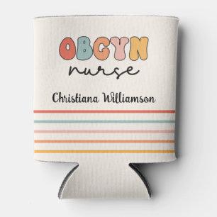Rafraîchisseur Pour Canette Infirmière Retro OBGYN personnalisée