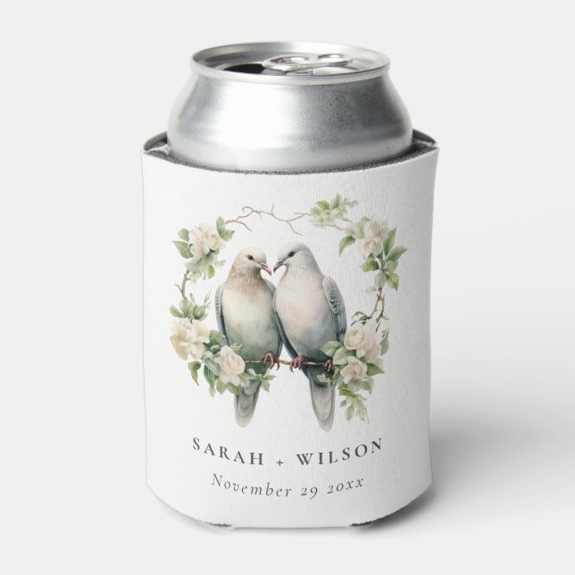 Rafraîchisseur Pour Canette Inséparables romantiques mignons Mariage de couron (Can devant)