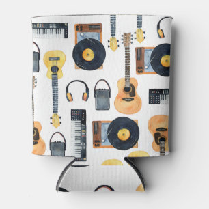 Rafraîchisseur Pour Canette Instruments de musique : aquarelle transparente