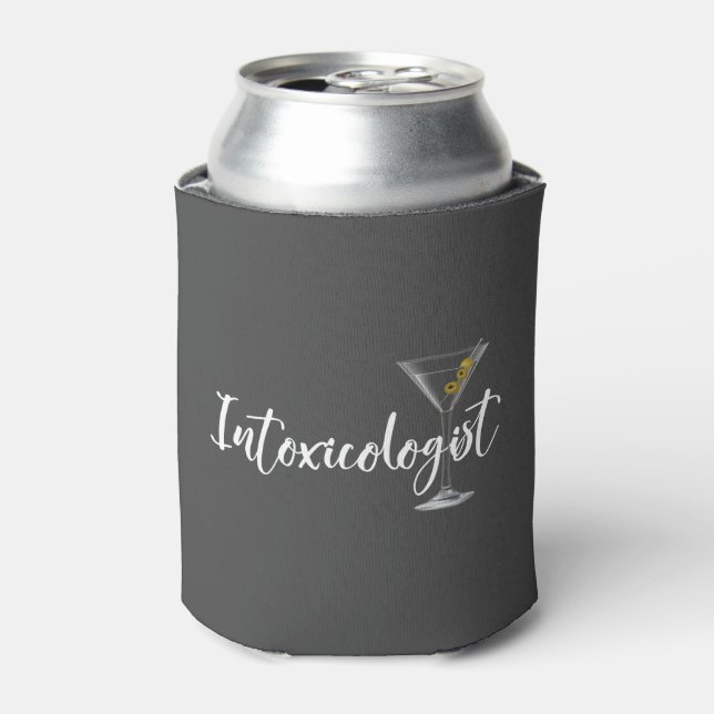 Rafraîchisseur Pour Canette Intoxicologue Boire Martini Cocktail (Can devant)