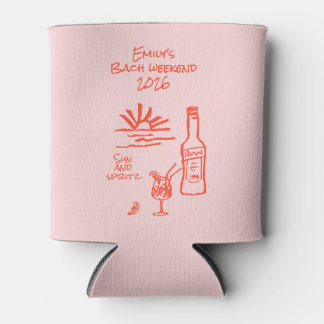 Rafraîchisseur Pour Canette Invitation Soleil et Spritz pour l'Enterrement de 