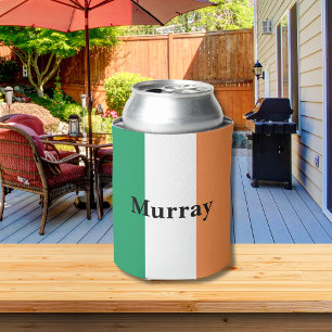Rafraîchisseur Pour Canette Irlande Drapeau Couleurs Irlandais Nom de famille 