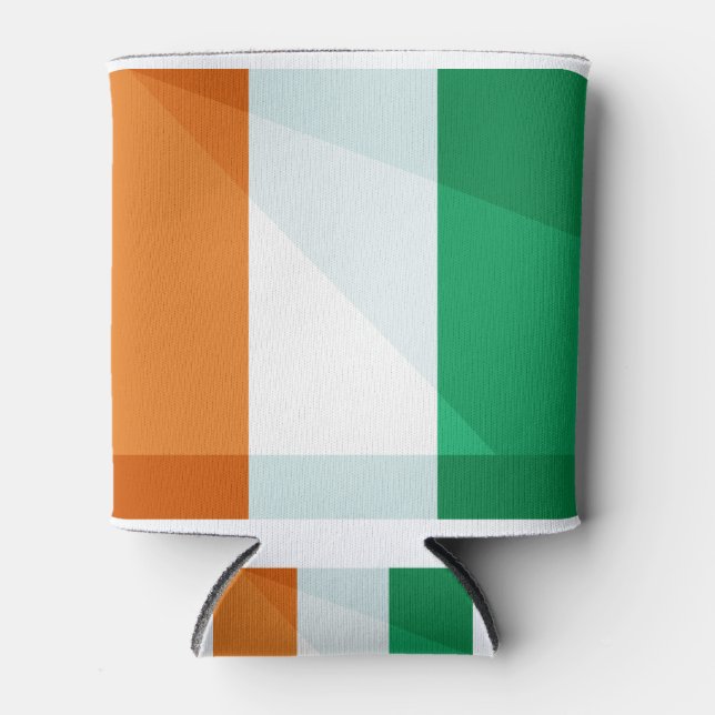 Rafraîchisseur Pour Canette Irlande, Drapeau irlandais, Drapeau irlandais, I L (Devant)