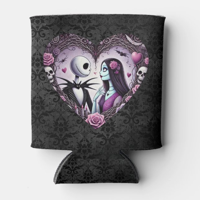 Rafraîchisseur Pour Canette Jack et Sally Goth Valentine (Devant)