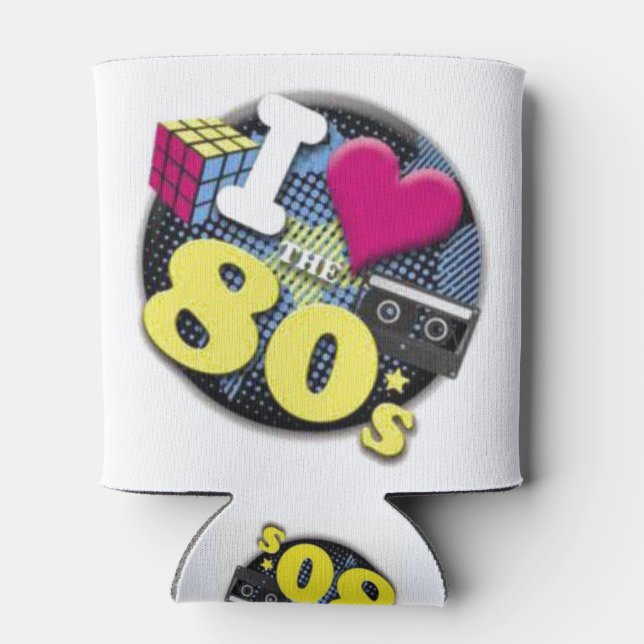 Rafraîchisseur Pour Canette J'adore les années 80 (Dos)