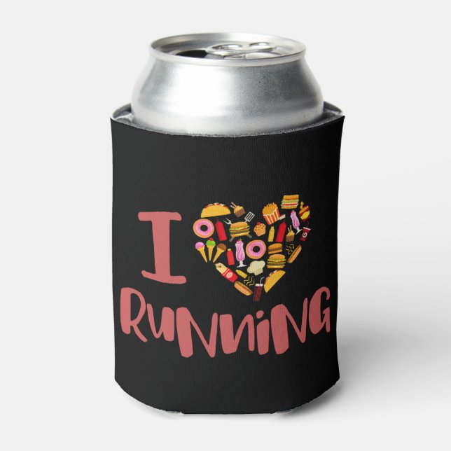 Rafraîchisseur Pour Canette J'Aime Courir (Pour La Nourriture) (Can devant)