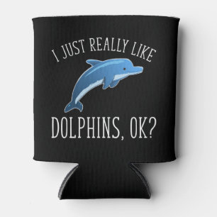 Rafraîchisseur Pour Canette J'Aime Vraiment Les Dauphins, OK ?