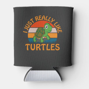 Rafraîchisseur Pour Canette J'Aime Vraiment Les Tortues
