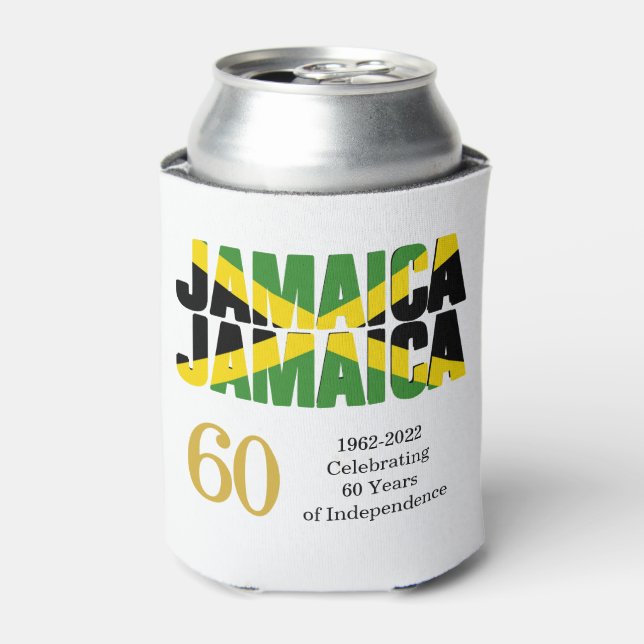Rafraîchisseur Pour Canette JAMAICA 60e anniversaire de l'indépendance (Can devant)