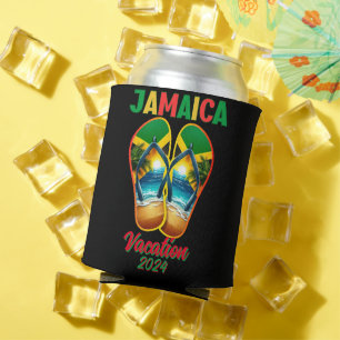 Rafraîchisseur Pour Canette Jamaïque 2024 Flip Flop Vacation Plage tropicale