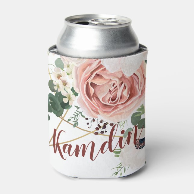 Rafraîchisseur Pour Canette Jardin géométrique personnalisé Koozie Can (Can devant)