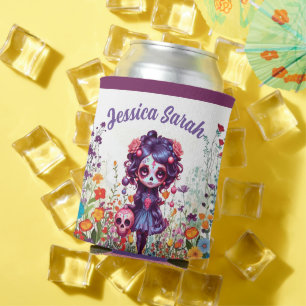 Rafraîchisseur Pour Canette Jardin gothique mignon Crâne de sucre