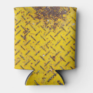 Rafraîchisseur Pour Canette Jaune métallique : Texture de la plaque de diamant