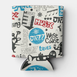 Rafraîchisseur Pour Canette Jazz Doodle : Mélange de Musique Eclectique