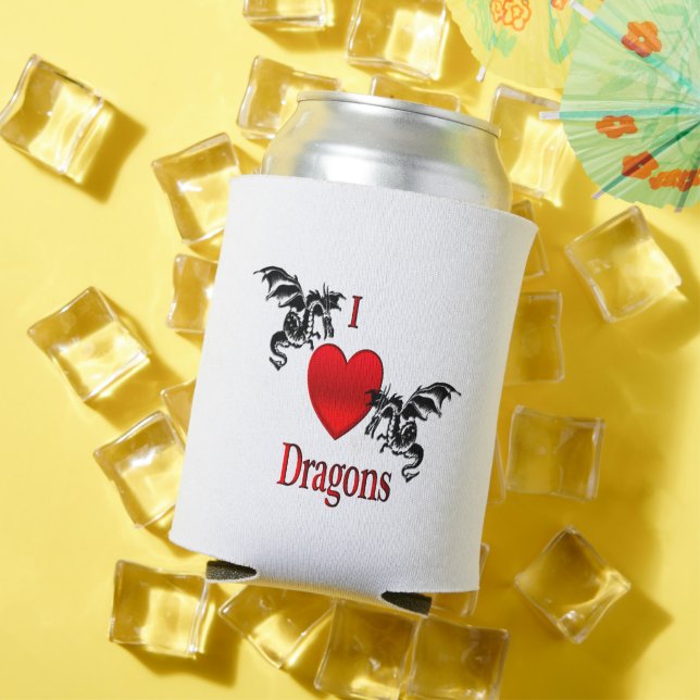 Rafraîchisseur Pour Canette Je Coeur Dragons (Été in situ)