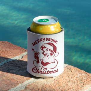 Rafraîchisseur Pour Canette Je suis ivre Noël Cocktail Snarky Boire