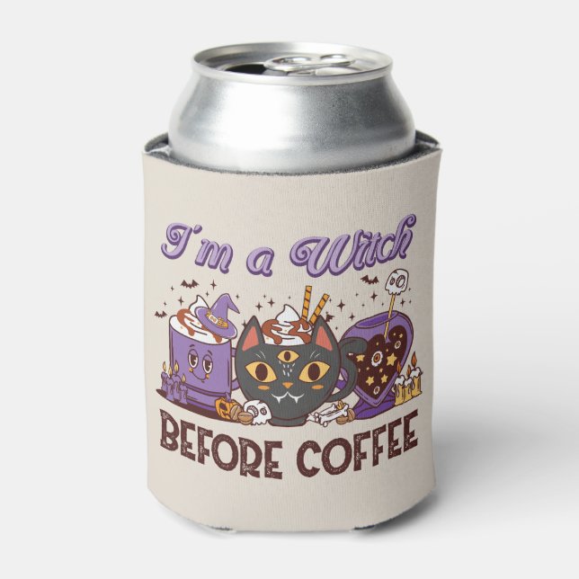 Rafraîchisseur Pour Canette Je suis sorcière avant le café (Can devant)