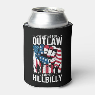Rafraîchisseur Pour Canette Je vote pour l'Outlaw et le Hillbilly 2024