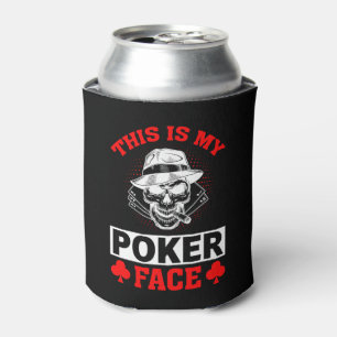 Rafraîchisseur Pour Canette Jeu amusant poker face mot art