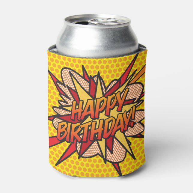 Rafraîchisseur Pour Canette JEUX ANNIVERSAIRE Fun Modern (Can devant)