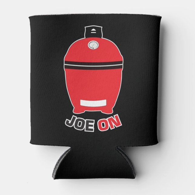 Rafraîchisseur Pour Canette Joe Sur Red Kamado (Devant)