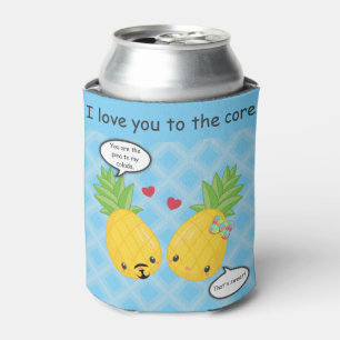 Rafraîchisseur Pour Canette Joli ananas Tropical Pina Colada Romantique