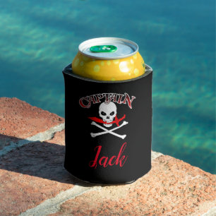 Rafraîchisseur Pour Canette Jolly roger personnalisé (Cutlass)