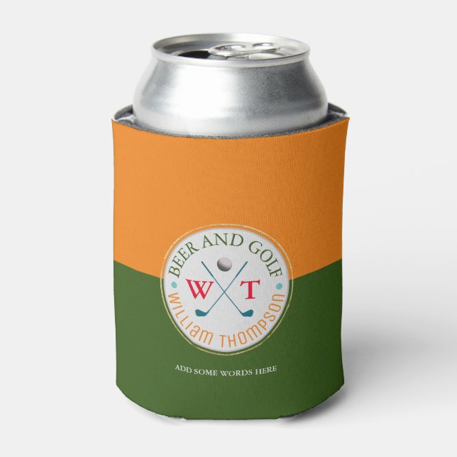 Rafraîchisseur Pour Canette Joueur de golf de BEER AND GOLF (Can devant)