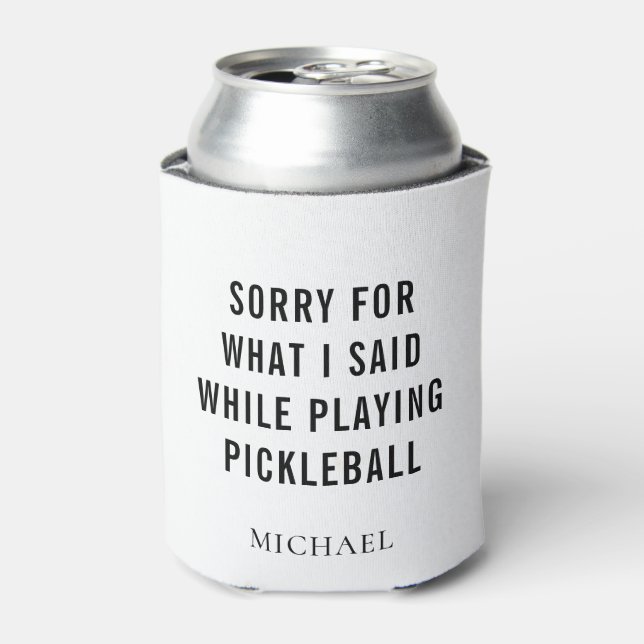 Rafraîchisseur Pour Canette Joueur de Pickleball Personnalisé (Can devant)