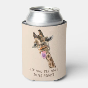 Rafraîchisseur Pour Canette Joueuse Can Cooler Giraffe Tongue Out - Smile