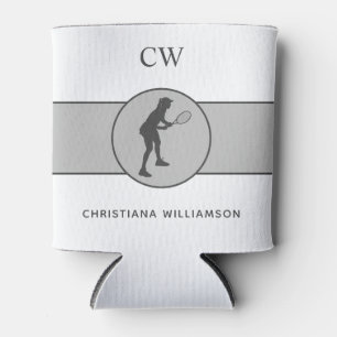 Rafraîchisseur Pour Canette Joueuse de tennis personnalisée Tennis Girl Cadeau