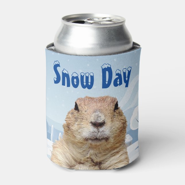 Rafraîchisseur Pour Canette Jour de la neige de la marmotte (Can devant)