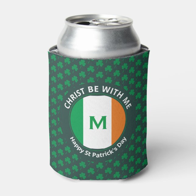 Rafraîchisseur Pour Canette Jour de la Saint Patrick Citation Monogram Shamroc (Can devant)