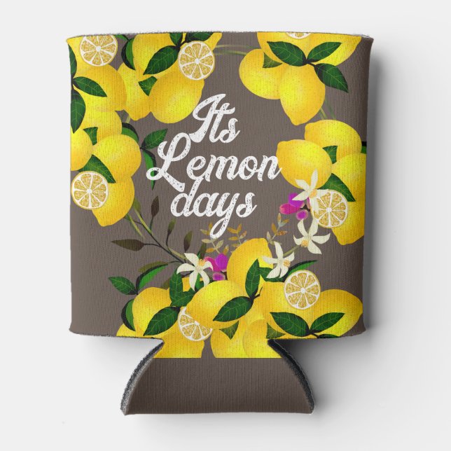 Rafraîchisseur Pour Canette Jours de citron Brown (Devant)